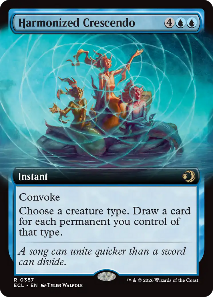 Harmonized Crescendo (Extended Art) [Lorwyn Eclipsed] | Deep Dive Games St. Marys