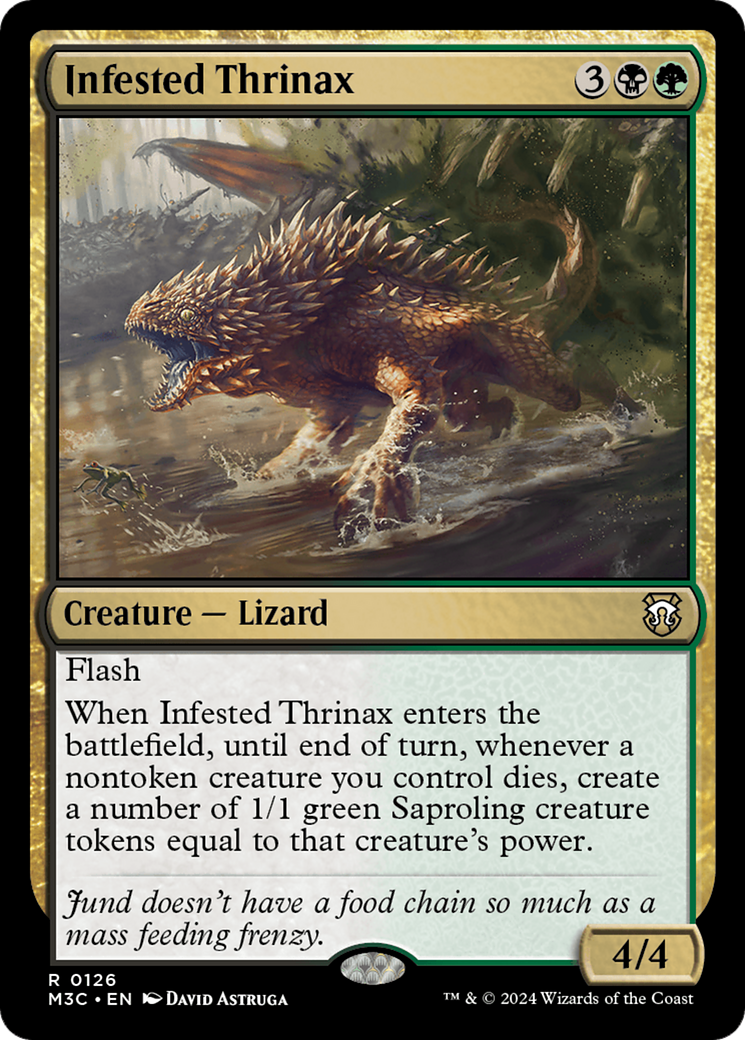 Infested Thrinax [Modern Horizons 3 Commander] | Deep Dive Games St. Marys