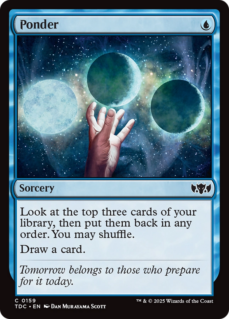 Ponder [Tarkir: Dragonstorm Commander] | Deep Dive Games St. Marys