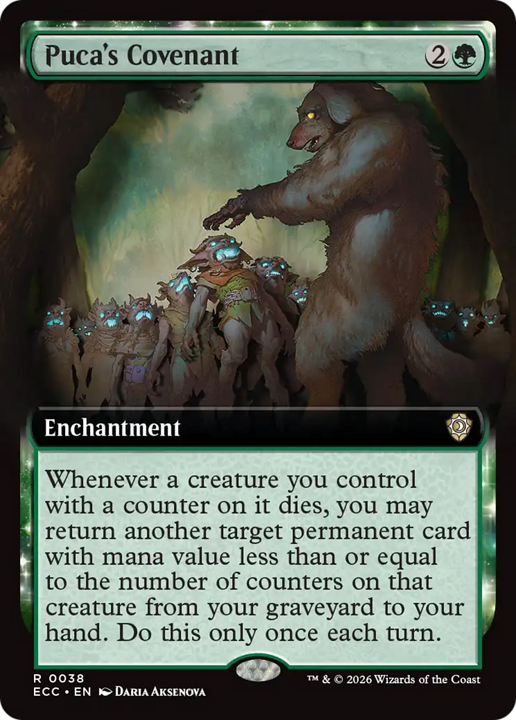 Puca's Covenant (Extended Art) [Lorwyn Eclipsed Commander] | Deep Dive Games St. Marys