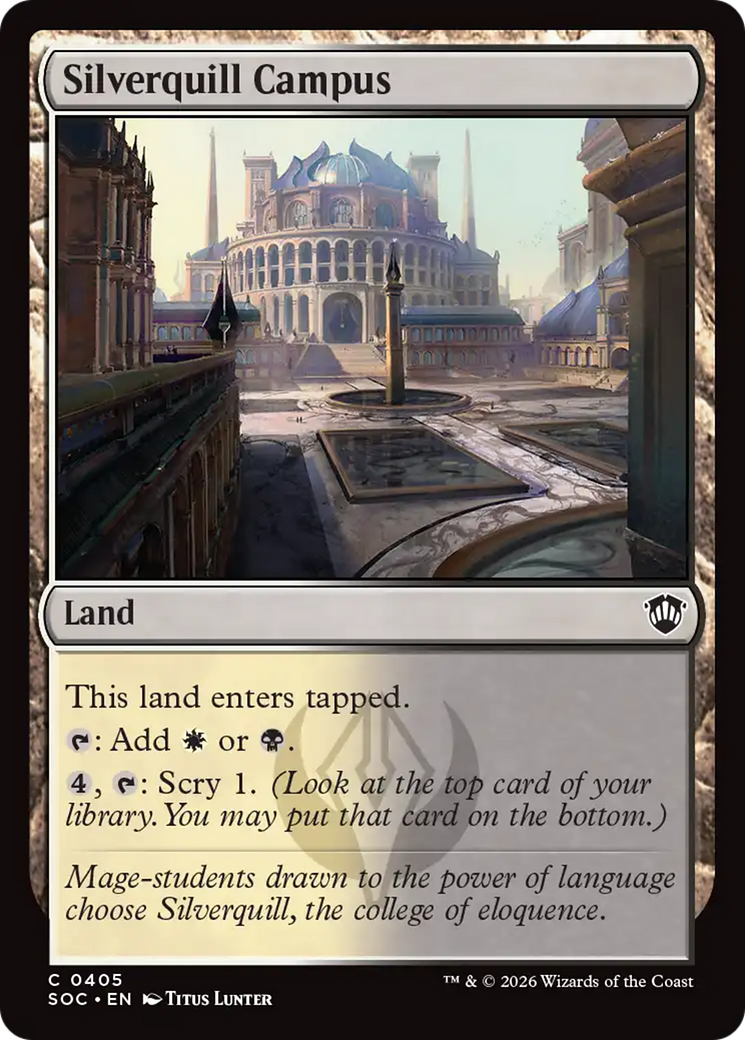 Silverquill Campus [Secrets of Strixhaven Commander] | Deep Dive Games St. Marys
