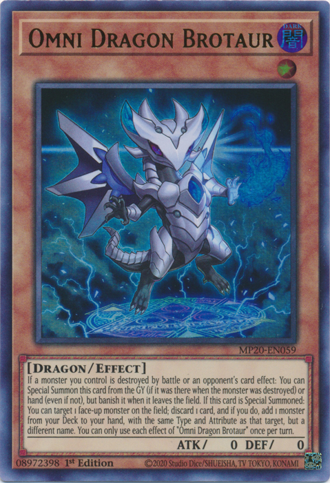 Omni Dragon Brotaur [MP20-EN059] Ultra Rare | Deep Dive Games St. Marys