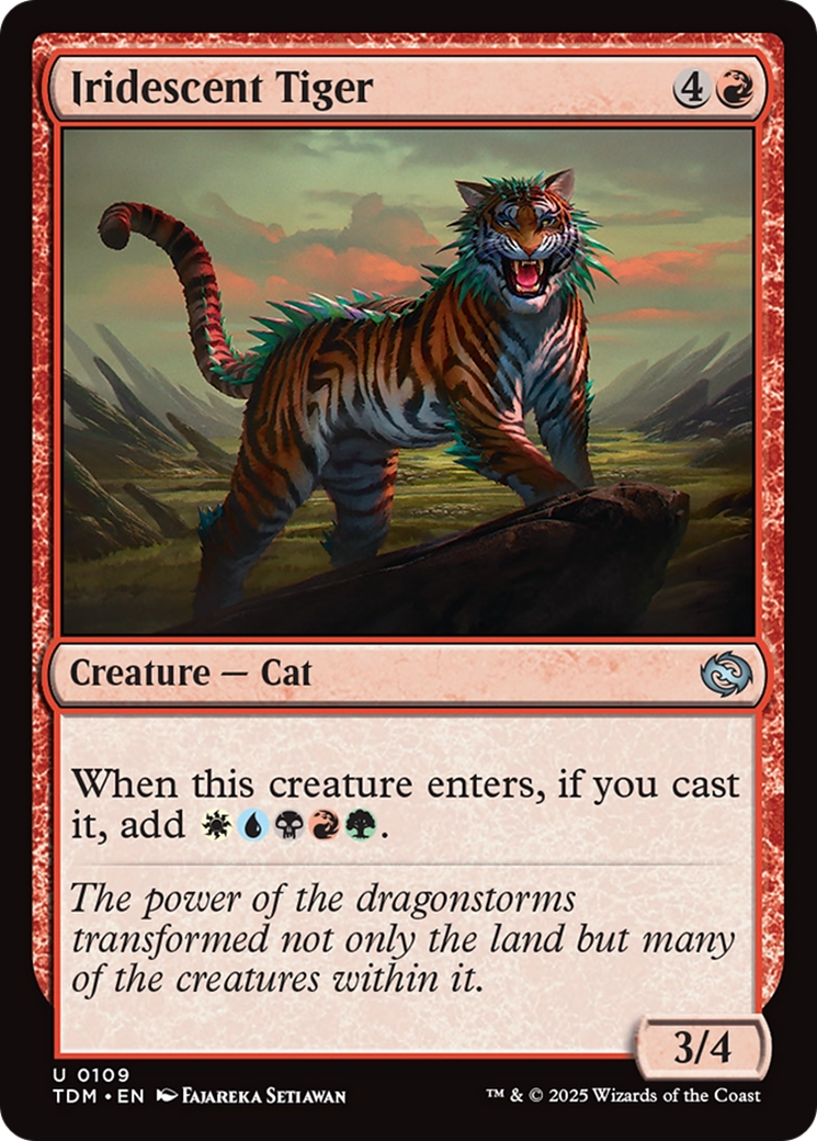 Iridescent Tiger [Tarkir: Dragonstorm] | Deep Dive Games St. Marys