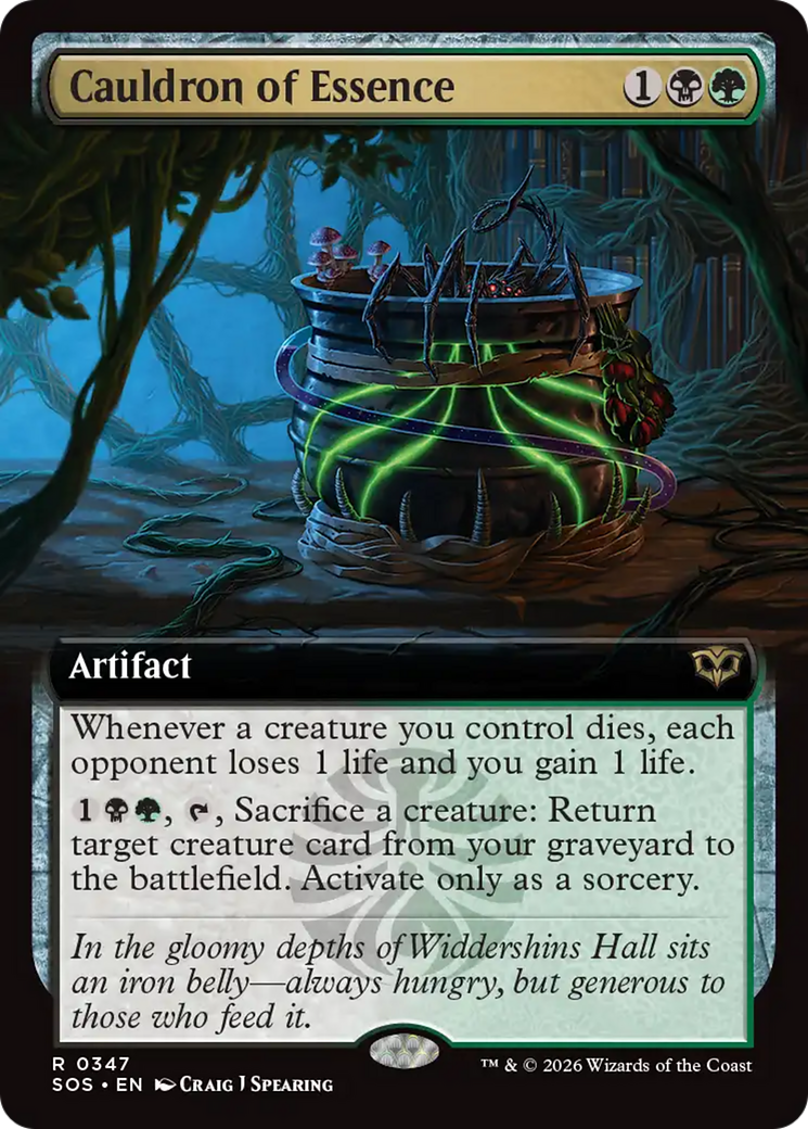 Cauldron of Essence (Extended Art) [Secrets of Strixhaven] | Deep Dive Games St. Marys