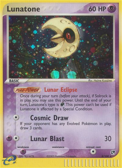 Lunatone (8/100) [EX: Sandstorm] | Deep Dive Games St. Marys