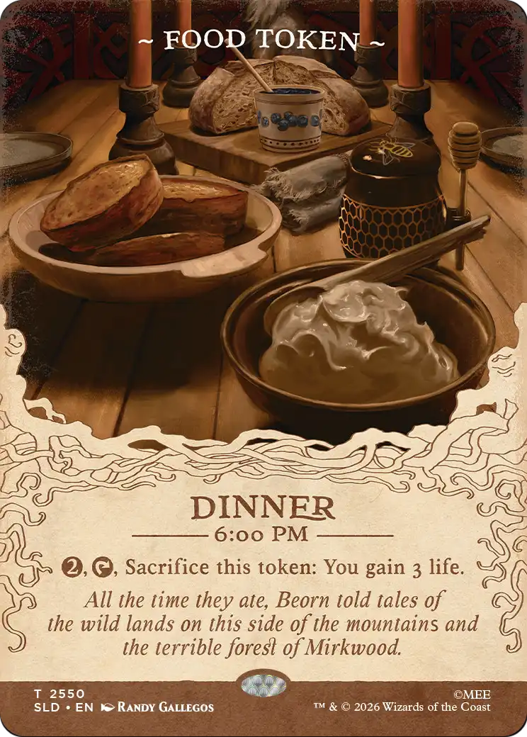 Food Token (2550) [Secret Lair Drop Series] | Deep Dive Games St. Marys