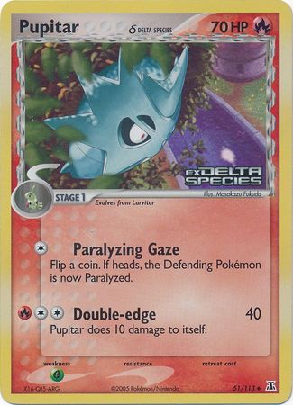 Pupitar (51/113) (Delta Species) (Stamped) [EX: Delta Species] | Deep Dive Games St. Marys