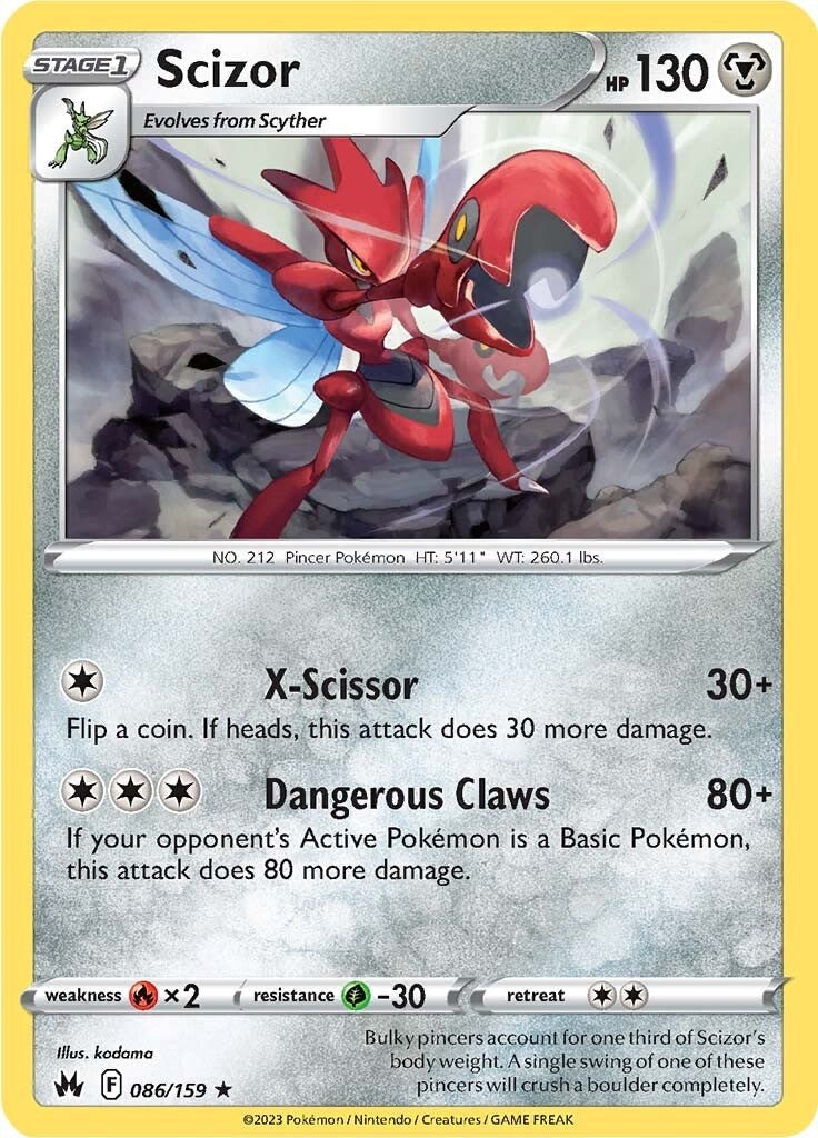 Scizor (086/159) [Sword & Shield: Crown Zenith] | Deep Dive Games St. Marys