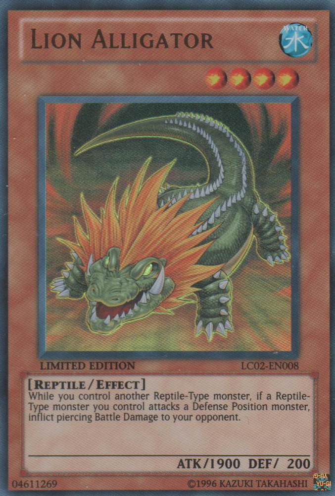 Lion Alligator [LC02-EN008] Ultra Rare | Deep Dive Games St. Marys