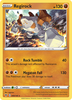 Regirock (089/185) [Sword & Shield: Vivid Voltage] | Deep Dive Games St. Marys