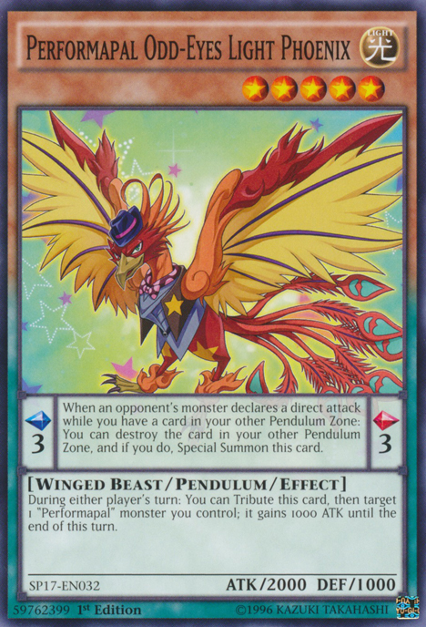 Performapal Odd-Eyes Light Phoenix [SP17-EN032] Common | Deep Dive Games St. Marys