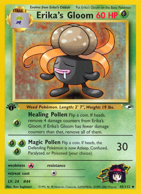 Erika's Gloom (45/132) [Gym Heroes 1st Edition] | Deep Dive Games St. Marys