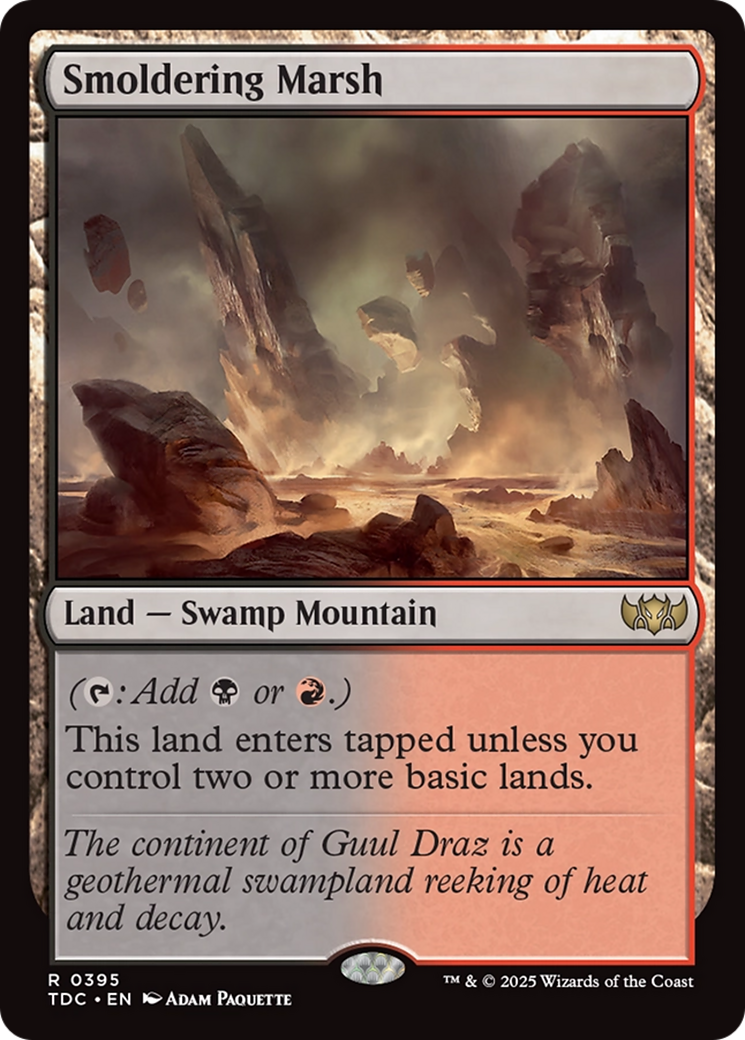 Smoldering Marsh [Tarkir: Dragonstorm Commander] | Deep Dive Games St. Marys