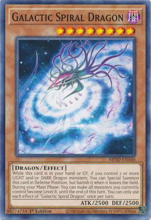 Galactic Spiral Dragon [MP20-EN160] Common | Deep Dive Games St. Marys