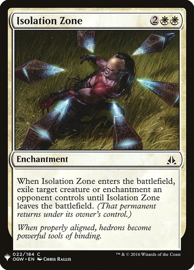 Isolation Zone [Mystery Booster] | Deep Dive Games St. Marys