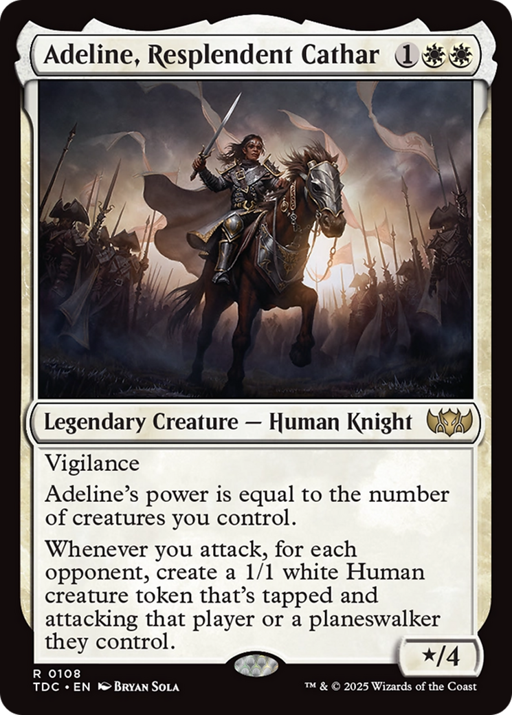 Adeline, Resplendent Cathar [Tarkir: Dragonstorm Commander] | Deep Dive Games St. Marys
