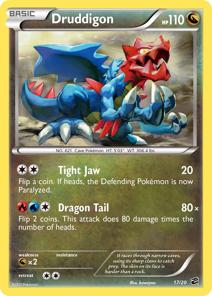 Druddigon (17/20) (Blister Exclusive) [Black & White: Dragon Vault] | Deep Dive Games St. Marys