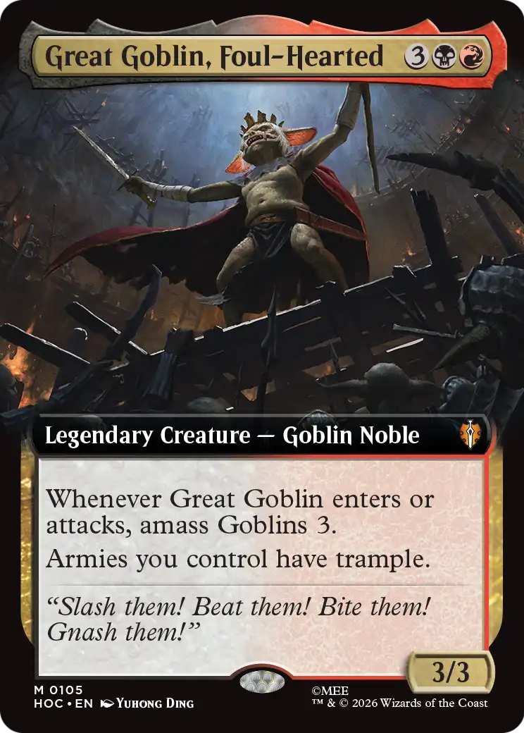 Great Goblin, Foul-Hearted (Extended Art) [The Hobbit: Eternal-Legal] | Deep Dive Games St. Marys