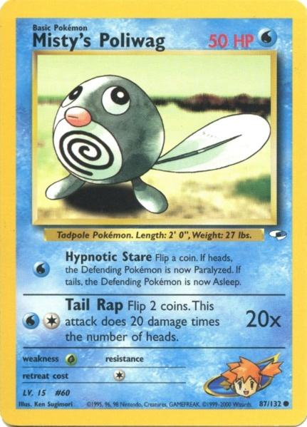 Misty's Poliwag (87/132) [Gym Heroes Unlimited] | Deep Dive Games St. Marys