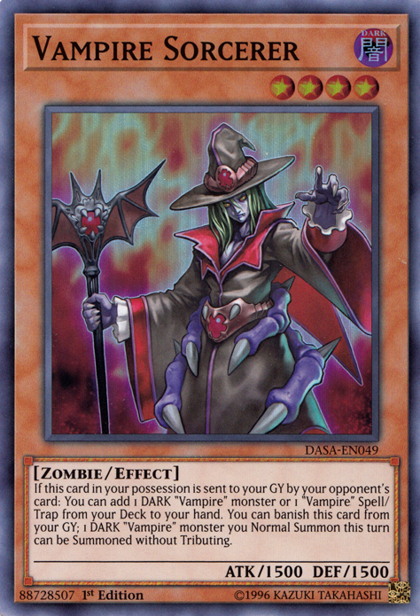 Vampire Sorcerer [DASA-EN049] Super Rare | Deep Dive Games St. Marys