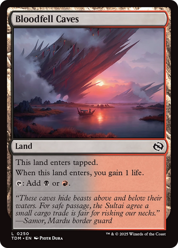 Bloodfell Caves [Tarkir: Dragonstorm] | Deep Dive Games St. Marys