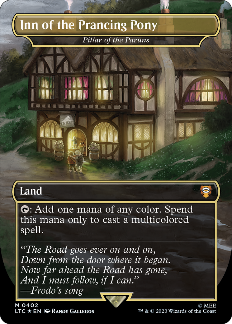 Inn of the Prancing Pony - Pillar of the Paruns (Surge Foil Realms and Relics) [The Lord of the Rings: Tales of Middle-Earth Commander] | Deep Dive Games St. Marys