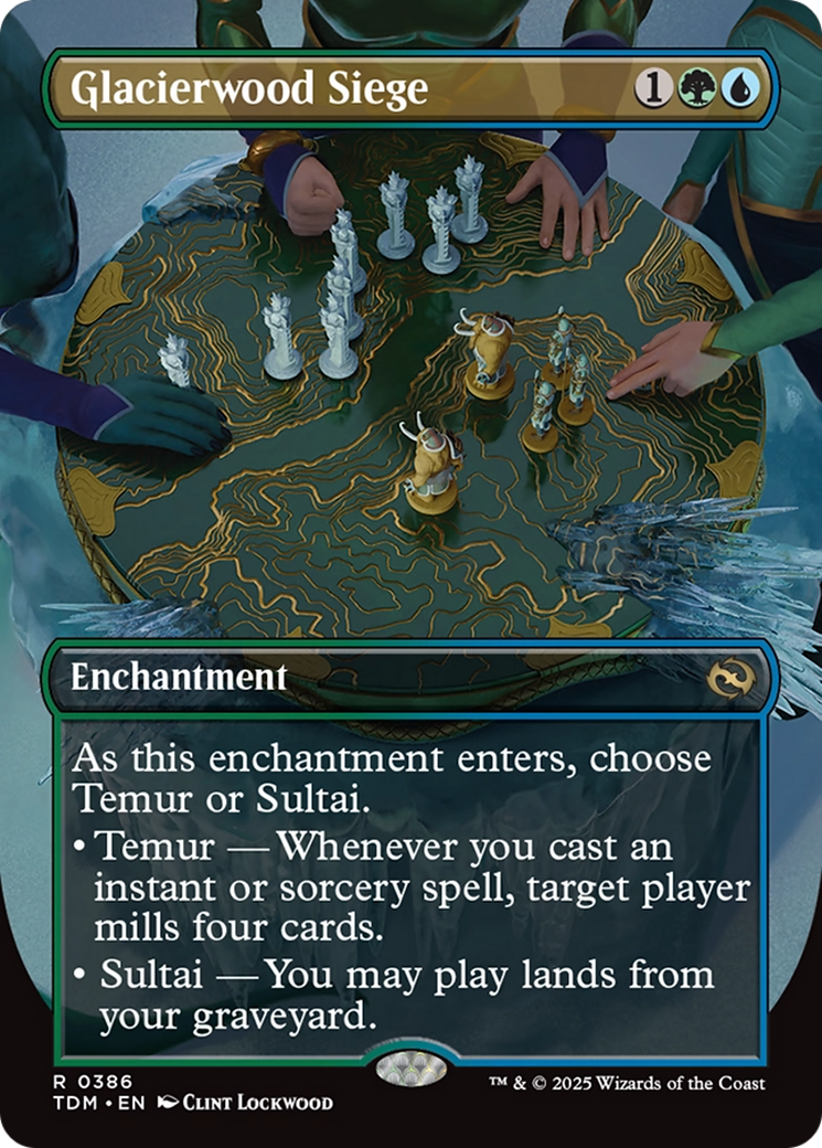 Glacierwood Siege (Borderless) [Tarkir: Dragonstorm] | Deep Dive Games St. Marys