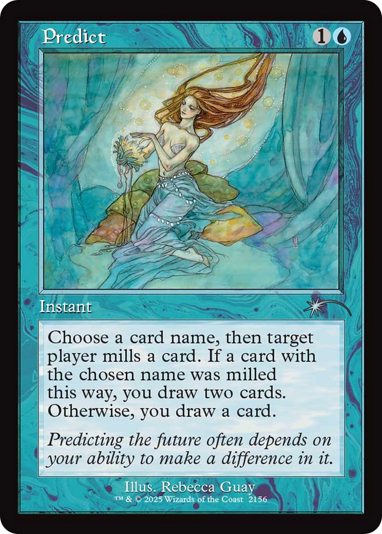 Predict (Retro Frame) [Secret Lair Drop Series] | Deep Dive Games St. Marys