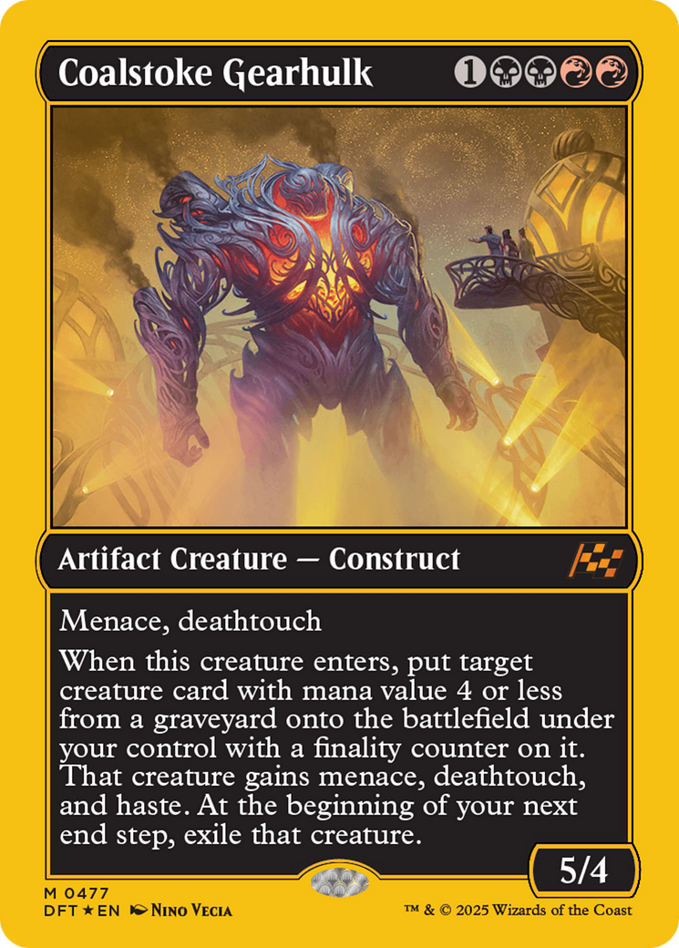 Coalstoke Gearhulk (First-Place Foil) [Aetherdrift] | Deep Dive Games St. Marys