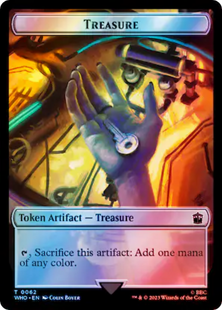 Dalek // Treasure (0062) Double-Sided Token (Surge Foil) [Doctor Who Tokens] | Deep Dive Games St. Marys