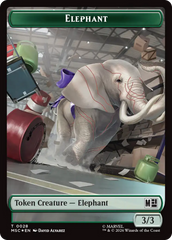 Rhino (029) // Elephant (028) Double-Sided Token (Surge Foil) [Marvel Super Heroes Commander Tokens] | Deep Dive Games St. Marys