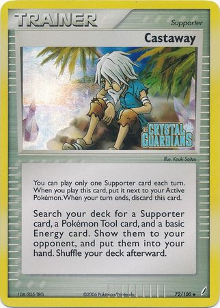 Castaway (72/100) (Stamped) [EX: Crystal Guardians] | Deep Dive Games St. Marys