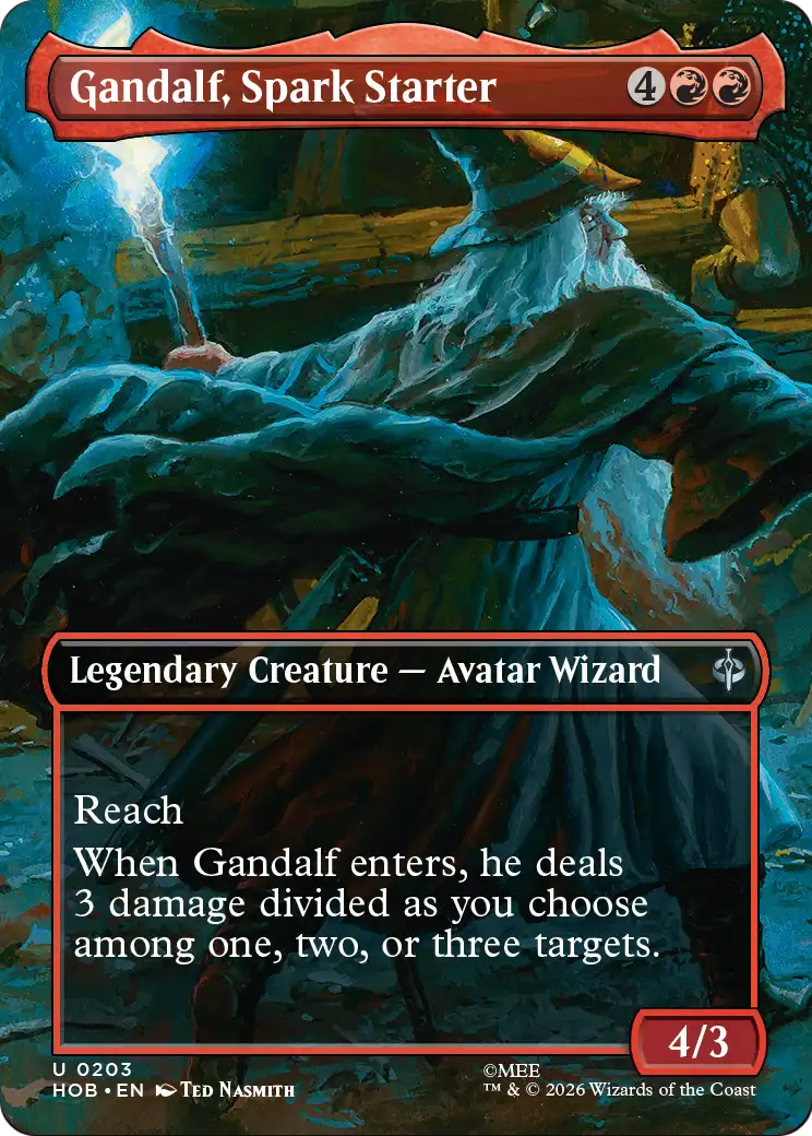 Gandalf, Spark Starter (Borderless) [The Hobbit] | Deep Dive Games St. Marys