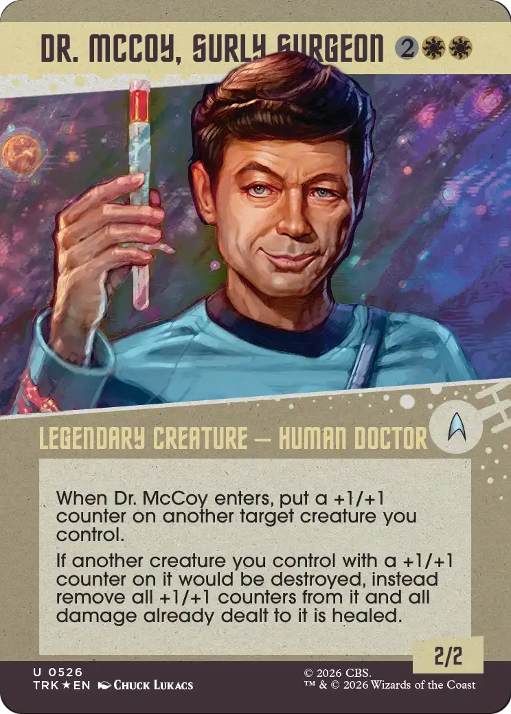 Dr. McCoy, Surly Surgeon (Showcase) (Surge Foil) [Star Trek] | Deep Dive Games St. Marys