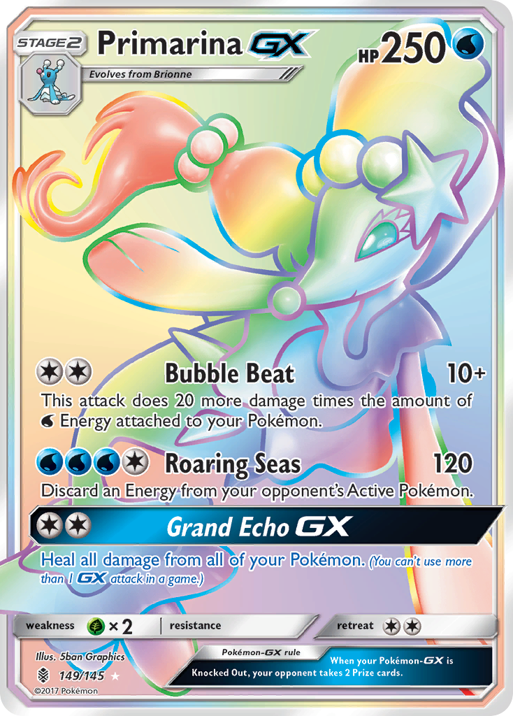 Primarina GX (149/145) [Sun & Moon: Guardians Rising] | Deep Dive Games St. Marys