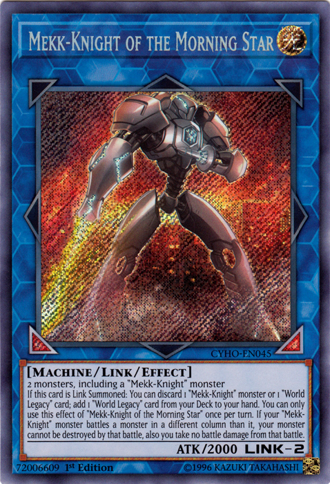 Mekk-Knight of the Morning Star [CYHO-EN045] Secret Rare | Deep Dive Games St. Marys