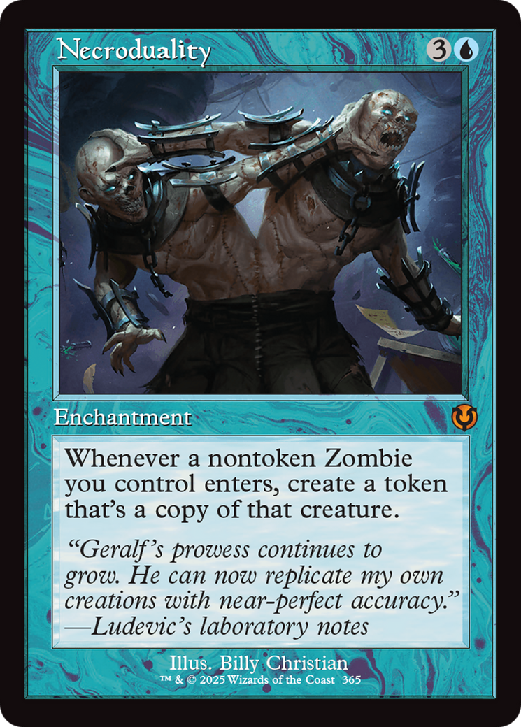 Necroduality (Retro Frame) [Innistrad Remastered] | Deep Dive Games St. Marys