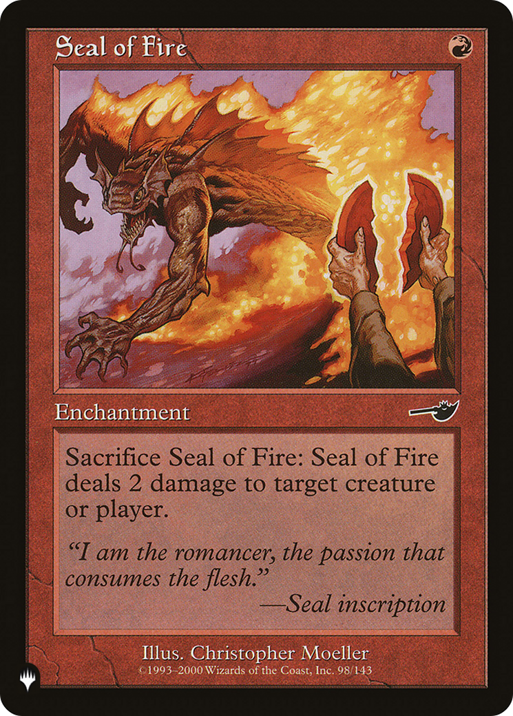 Seal of Fire [The List] | Deep Dive Games St. Marys