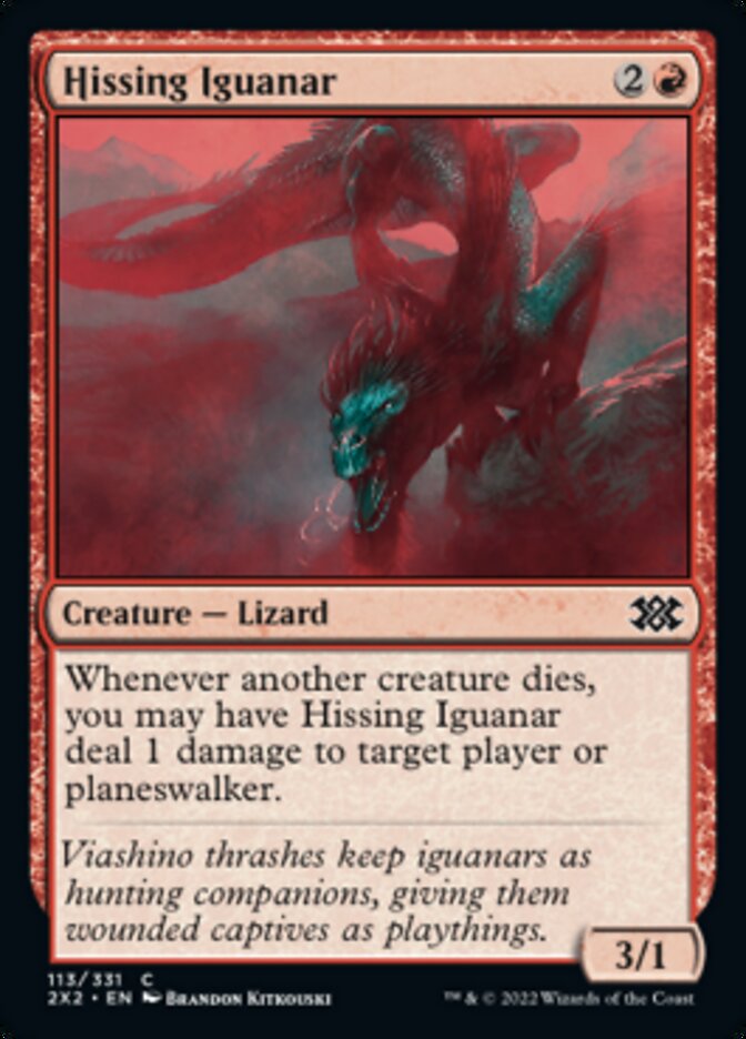 Hissing Iguanar [Double Masters 2022] | Deep Dive Games St. Marys