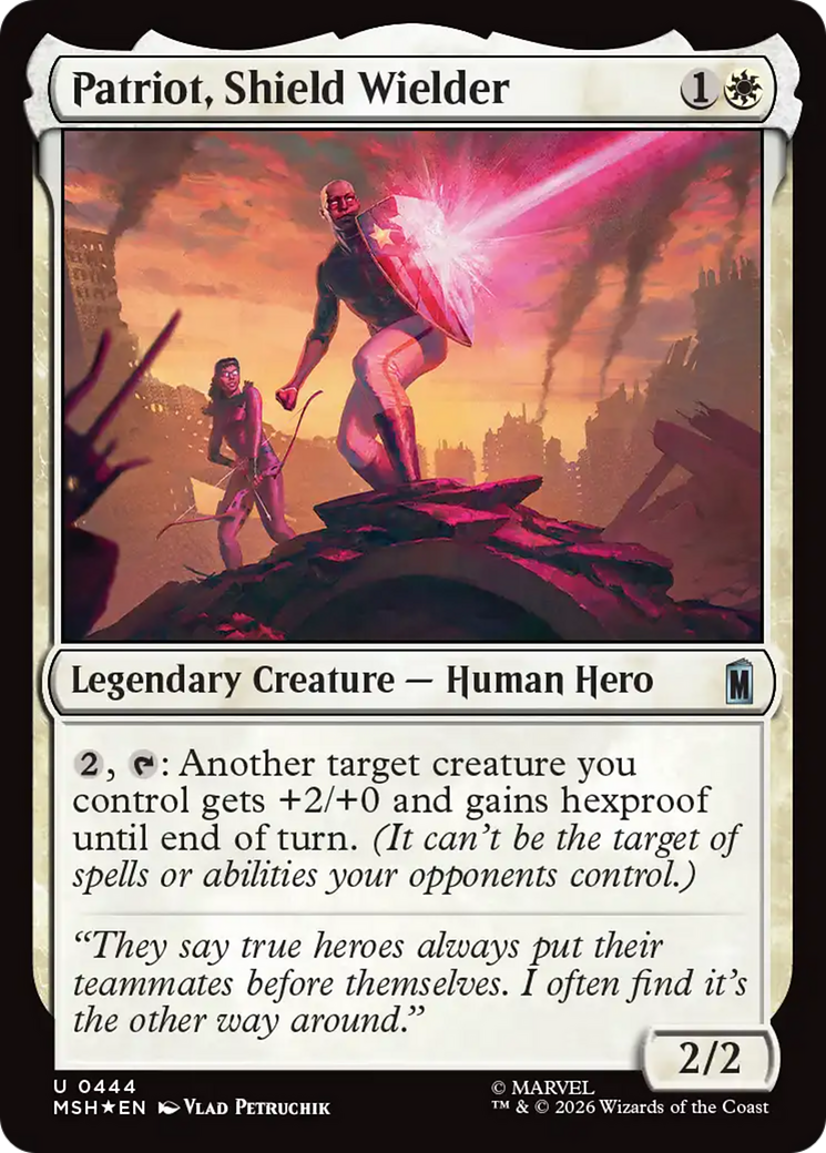 Patriot, Shield Wielder (Surge Foil) [Marvel Super Heroes] | Deep Dive Games St. Marys