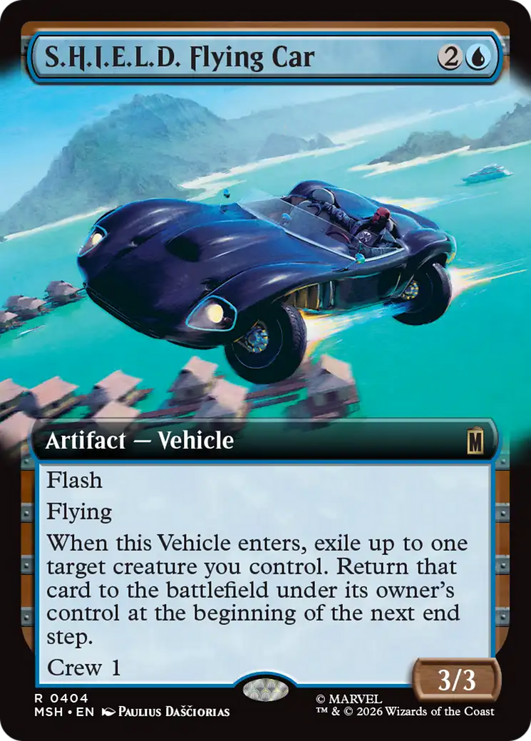S.H.I.E.L.D. Flying Car (Extended Art) [Marvel Super Heroes] | Deep Dive Games St. Marys