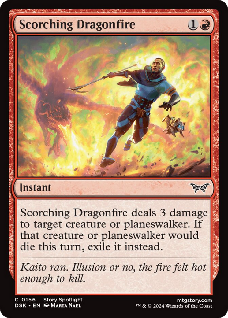 Scorching Dragonfire [Duskmourn: House of Horror] | Deep Dive Games St. Marys