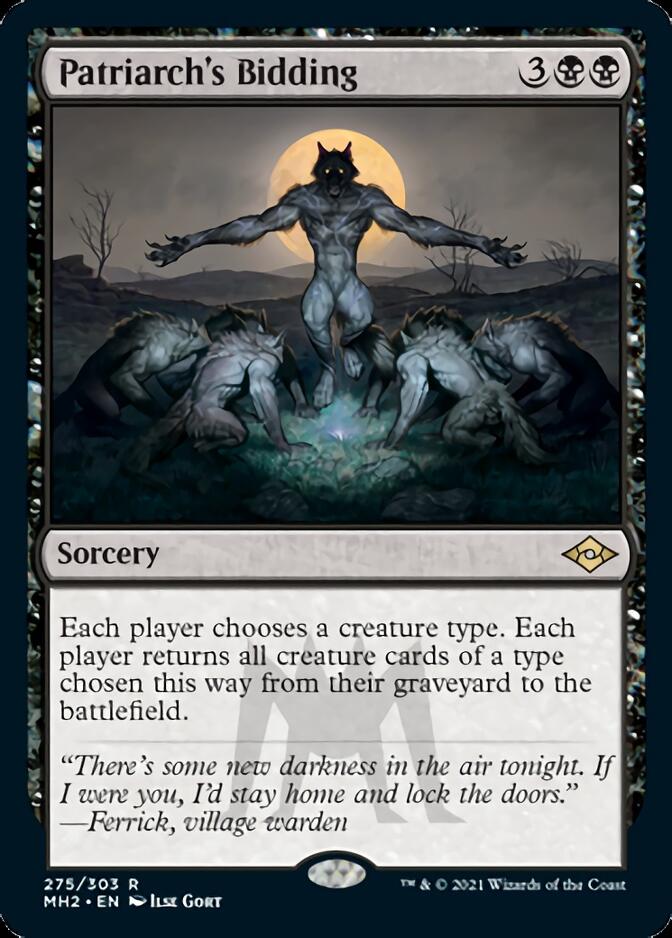 Patriarch's Bidding (Foil Etched) [Modern Horizons 2] | Deep Dive Games St. Marys