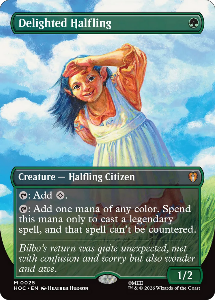 Delighted Halfling (Borderless) [The Hobbit: Eternal-Legal] | Deep Dive Games St. Marys