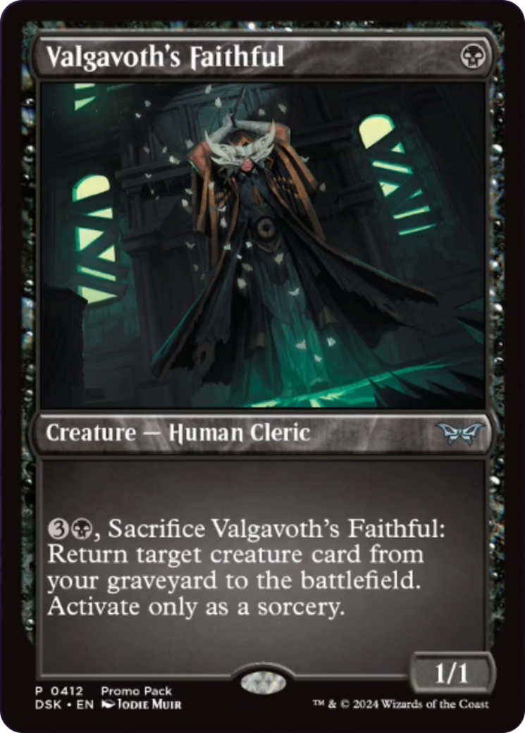 Valgavoth's Faithful (Promo Pack) [Duskmourn: House of Horror Promos] | Deep Dive Games St. Marys