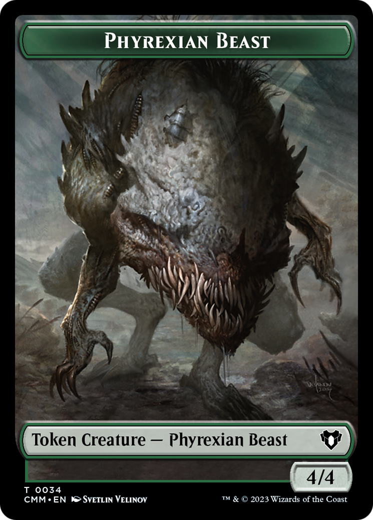 Phyrexian Beast Token [Commander Masters Tokens] | Deep Dive Games St. Marys