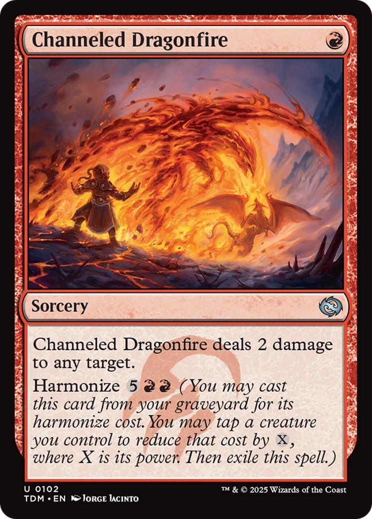 Channeled Dragonfire [Tarkir: Dragonstorm] | Deep Dive Games St. Marys
