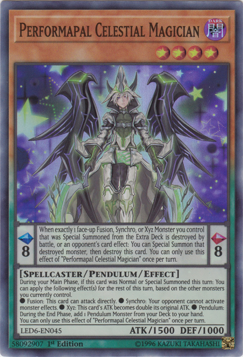 Performapal Celestial Magician [LED6-EN045] Super Rare | Deep Dive Games St. Marys