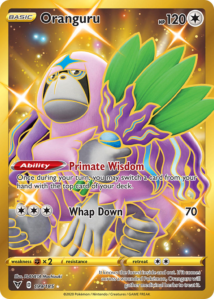 Oranguru (199/185) [Sword & Shield: Vivid Voltage] | Deep Dive Games St. Marys