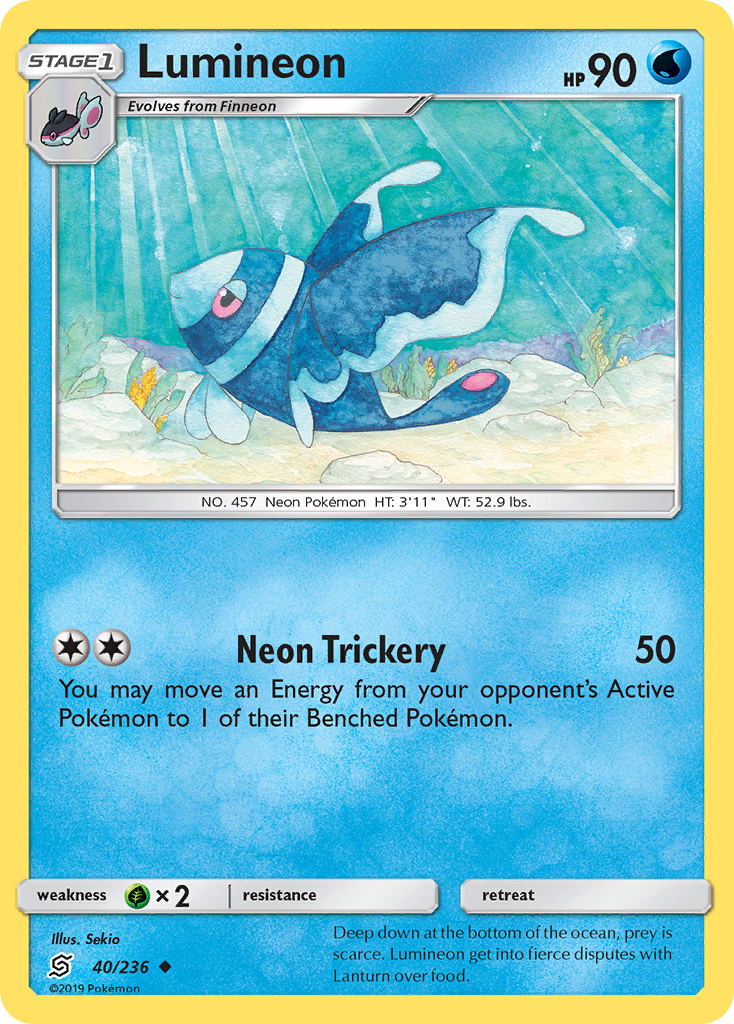 Lumineon (40/236) [Sun & Moon: Unified Minds] | Deep Dive Games St. Marys